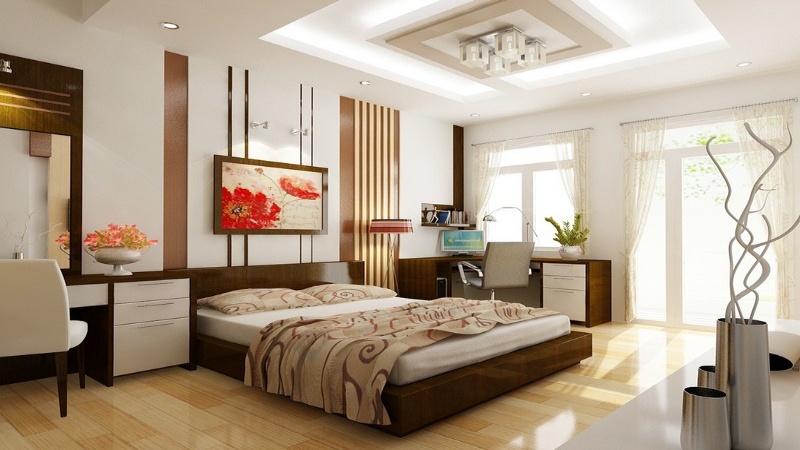 Trần thạch cao đẹp cho phòng ngủ